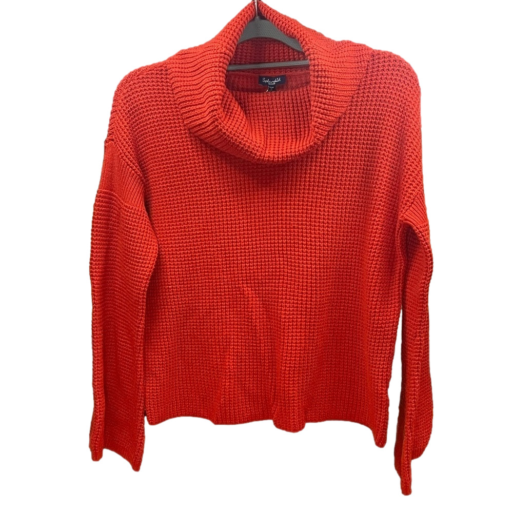 Splendid Cowl Neck wide sleeve Sweater in burnt orange Medium